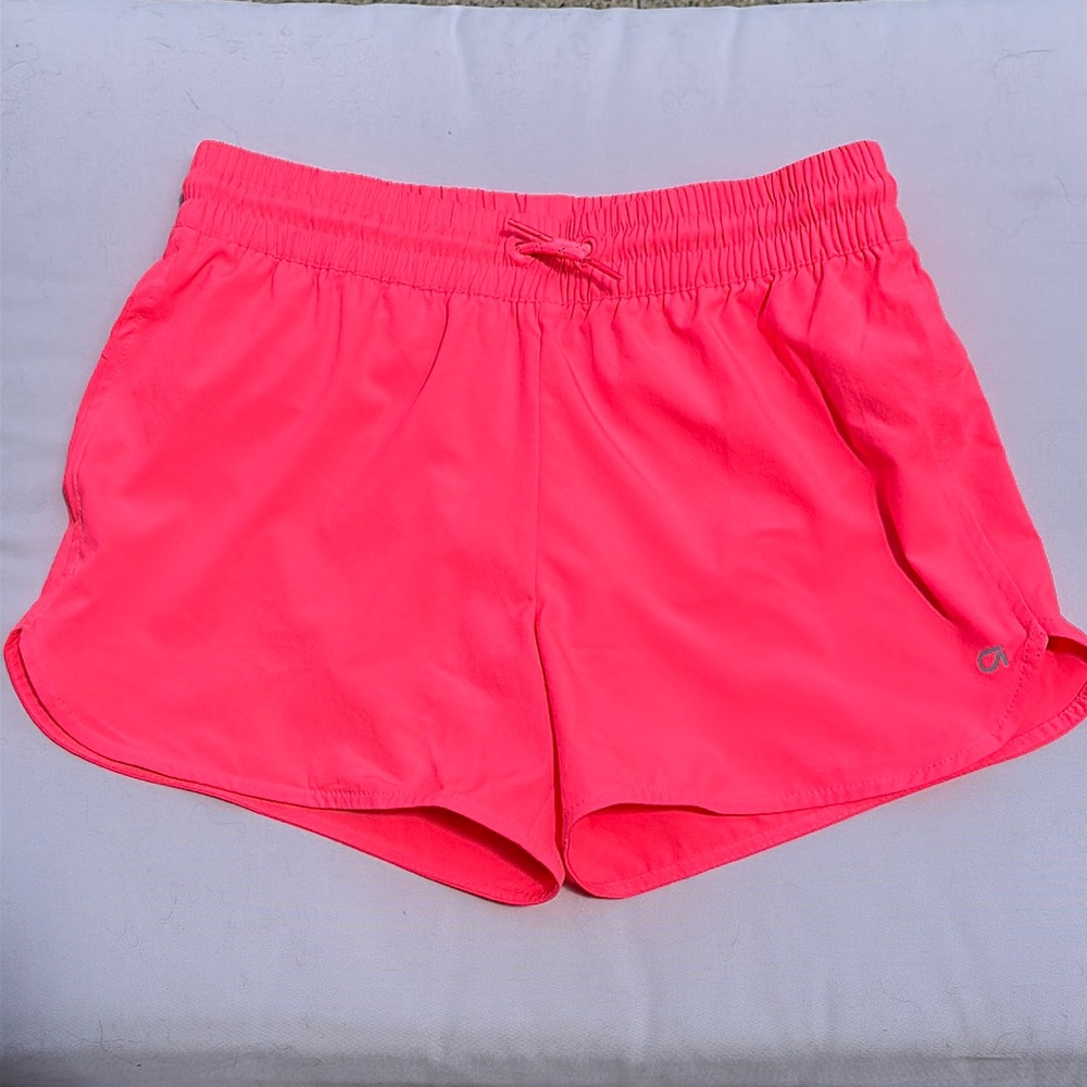 Gap GapFit girls XXL 14/16 quick dry shorts bright neon pink with liner